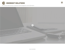 Tablet Screenshot of hindsightsolutions.com